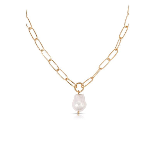 Single Pearl Chain Necklace