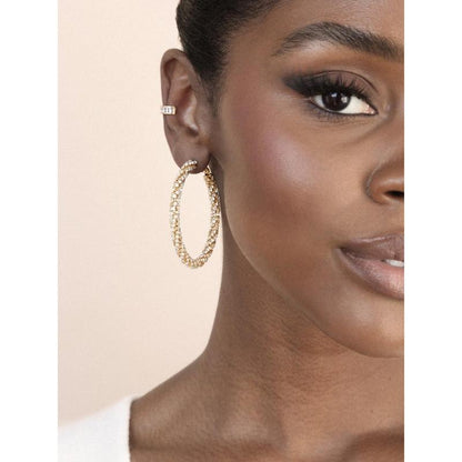 Diamond Shine Mini Hoop Earrings