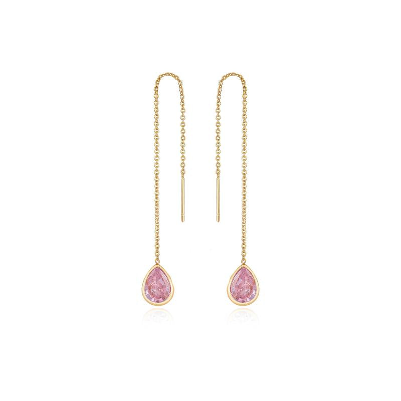 Barely There Chain and Crystal Dangle Earrings