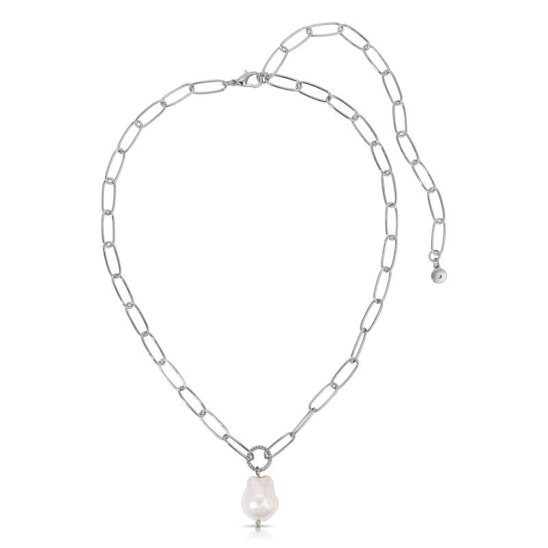 Single Pearl Chain Necklace