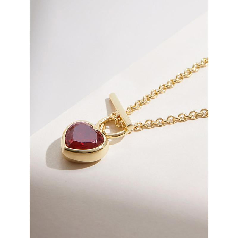 Gold Heart Necklace - Hana Lee Heart