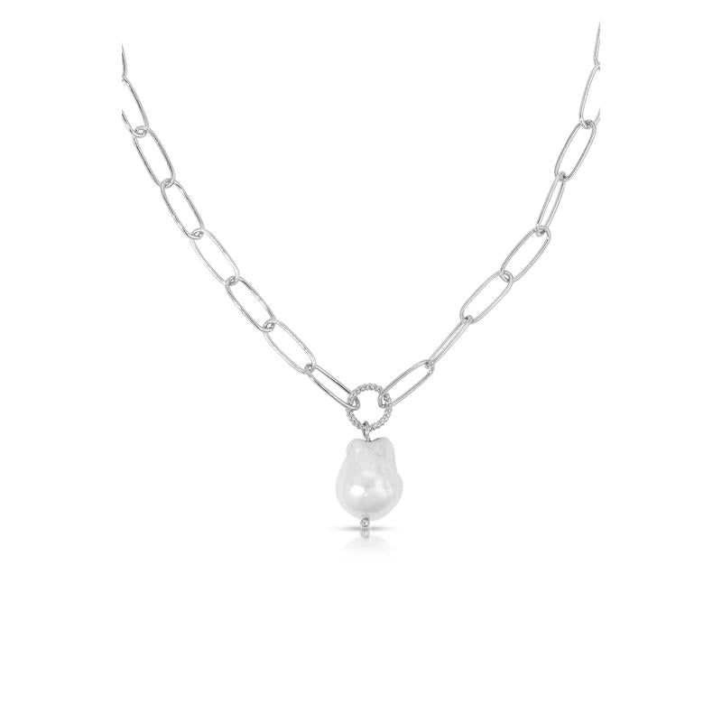 Single Pearl Chain Necklace