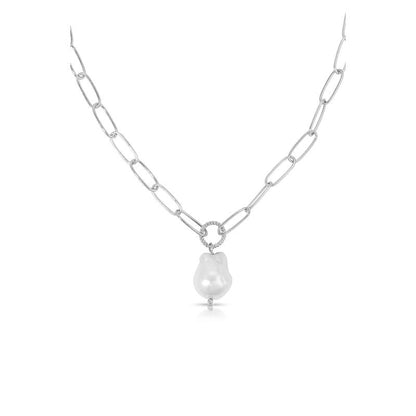 Single Pearl Chain Necklace