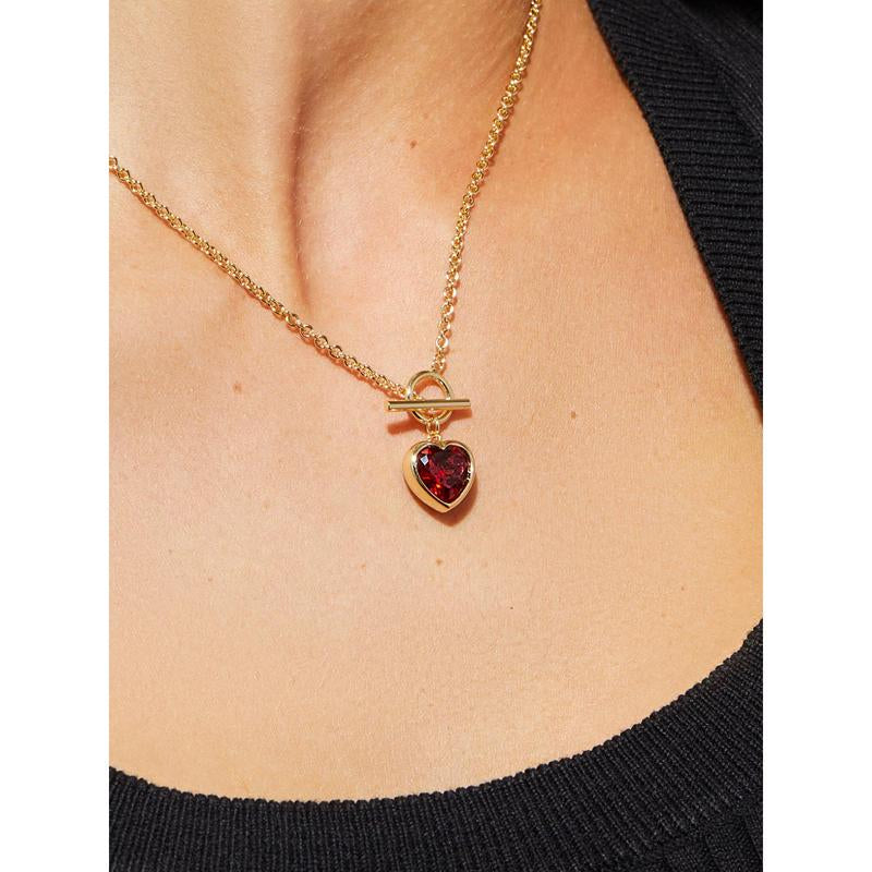 Gold Heart Necklace - Hana Lee Heart