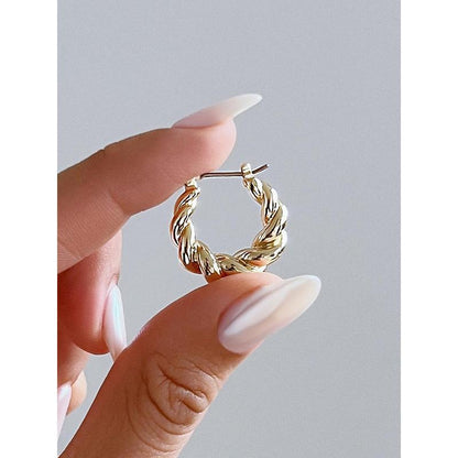 Twisted Hoop Earrings - Paris