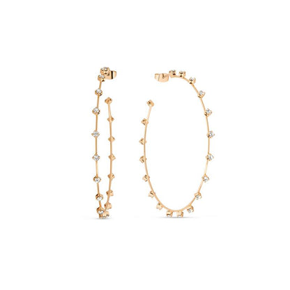 Simple Spark Crystal Hoops